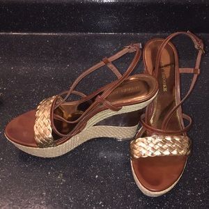 Audrey Brooke wedge sandals